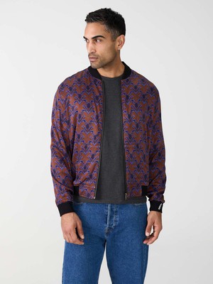 Laslo Reversible Bomber Jacket moka/navy from Yahmo