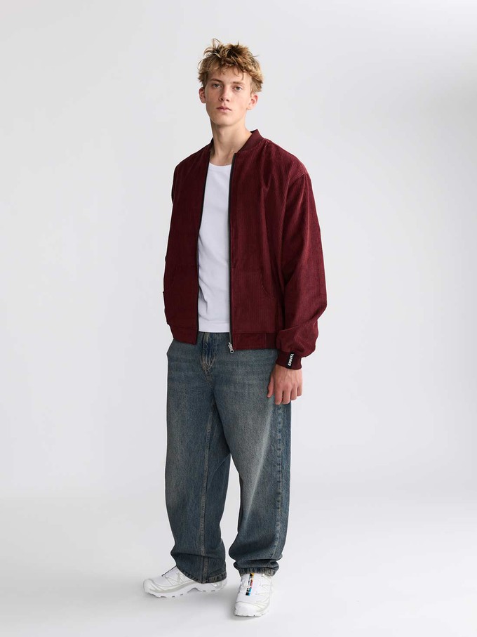 Oskar Reversible Bomber Jacket Orchid/Wine from Yahmo