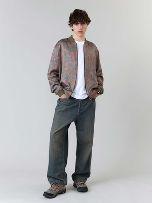 Laslo Reversible Bomber Jacket Daydream/Olive from Yahmo