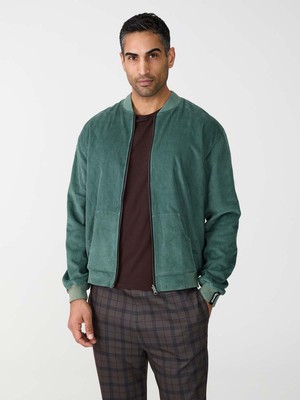 Oskar Reversible Bomber Jacket atlas/teal from Yahmo