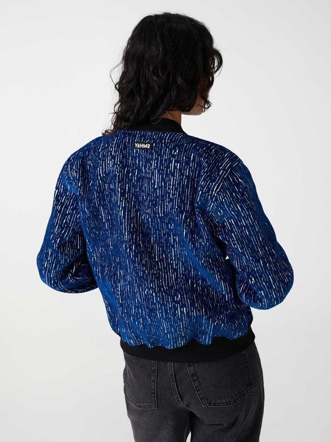 Berta Reversible Bomber Jacket ink/black from Yahmo