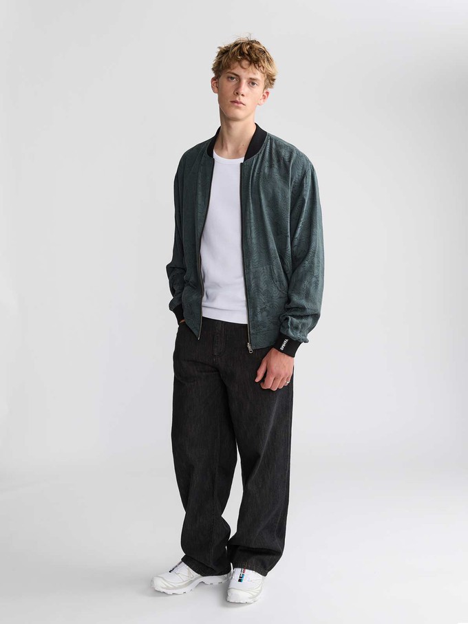 Laslo Reversible Bomber Jacket Eclipse/Black from Yahmo