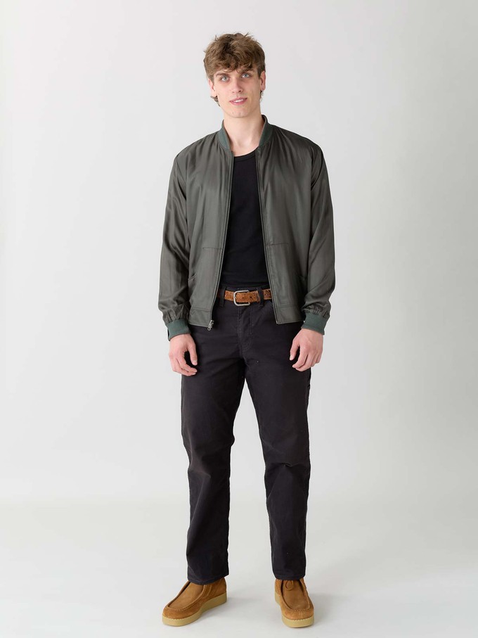 Laslo Reversible Bomber Jacket nouveau/pine from Yahmo