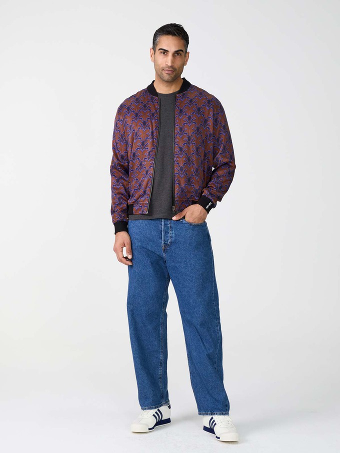 Laslo Reversible Bomber Jacket moka/navy from Yahmo