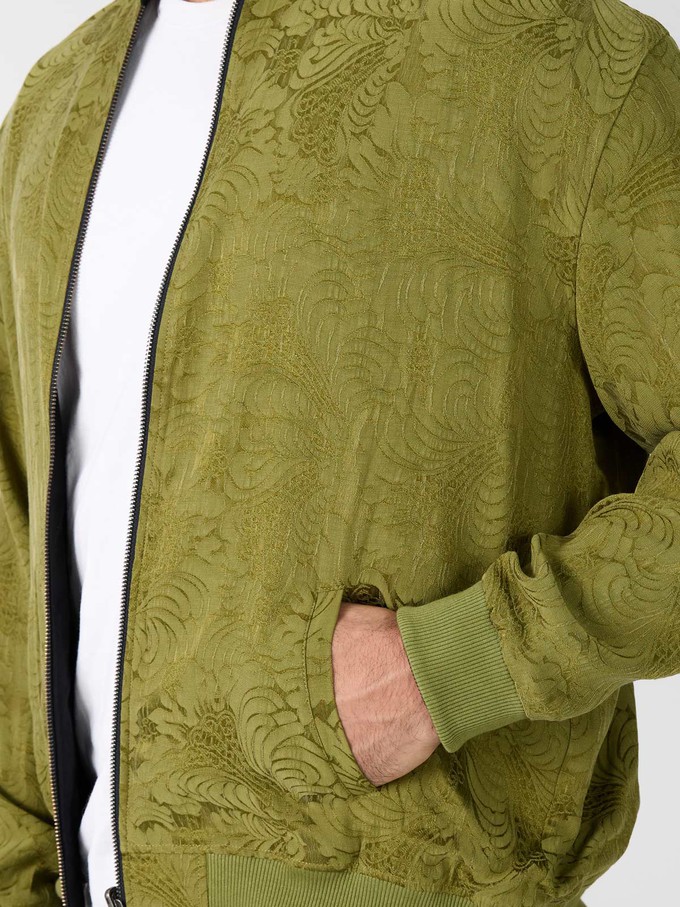 Fred Reversible Bomber Jacket moss/black from Yahmo