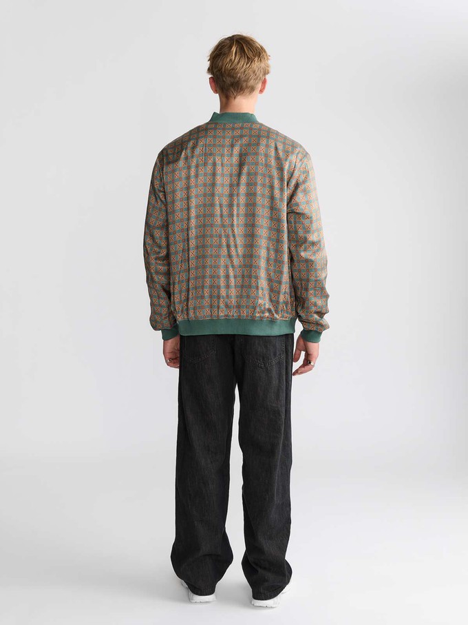 Oskar Reversible Bomber Jacket Atlas/Teal from Yahmo