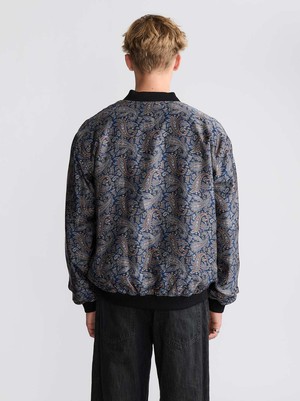 Oskar Reversible Bomber Paisley/Navy from Yahmo