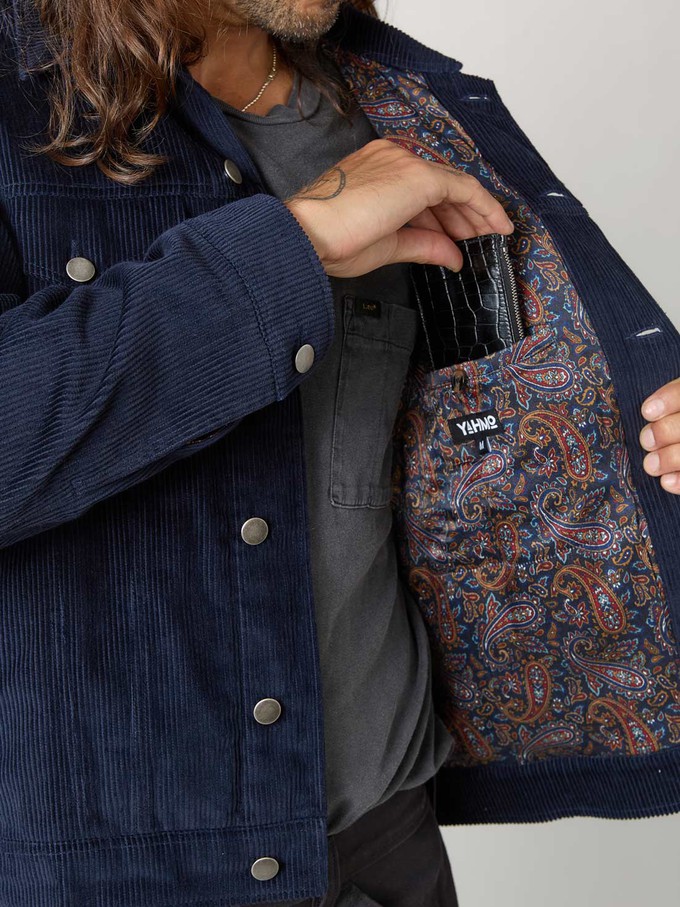 Oswald Jacket navy from Yahmo