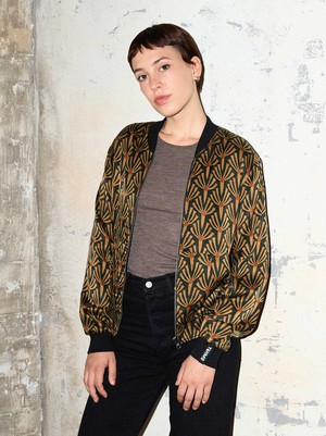 Ruth Reversible Bomber Jacket artdeco/black from Yahmo