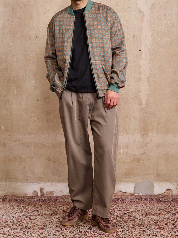 Oskar Reversible Bomber Jacket Atlas/Teal from Yahmo