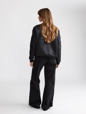 Berta Reversible Bomber Jacket Palm/Black from Yahmo