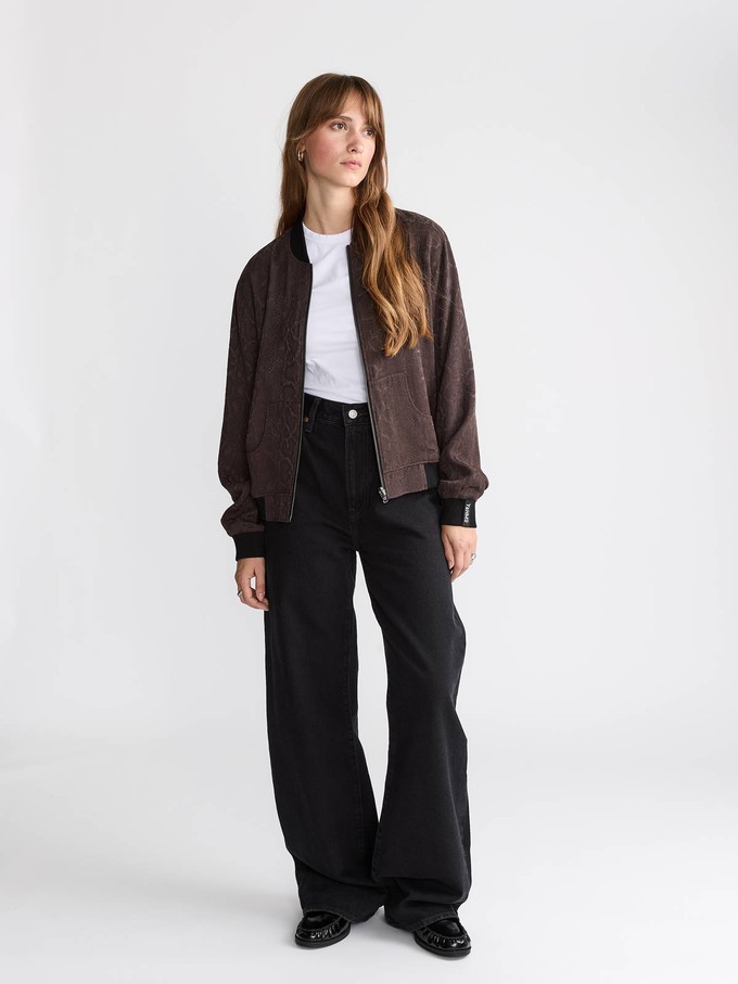 Ruth Reversible Bomber Jacket Cobra/Black from Yahmo