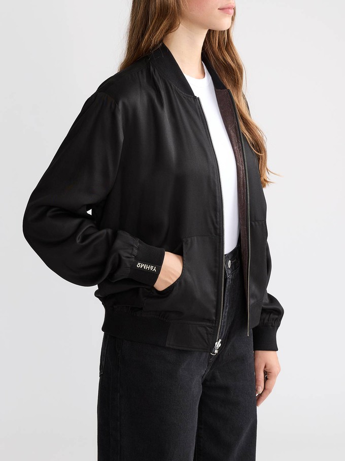 Ruth Reversible Bomber Jacket Cobra/Black from Yahmo