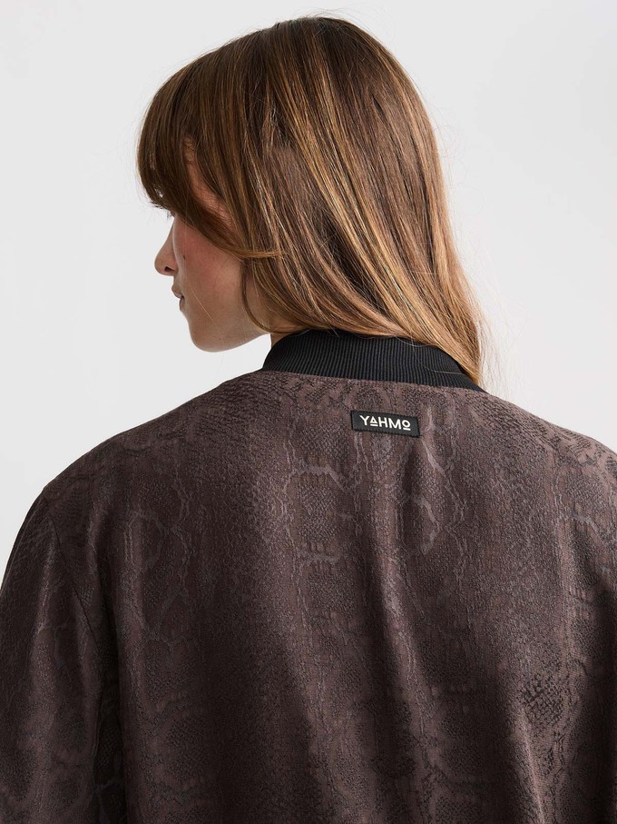 Ruth Reversible Bomber Jacket Cobra/Black from Yahmo