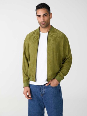 Fred Reversible Bomber Jacket moss/black from Yahmo