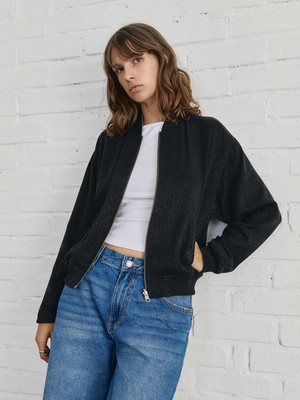 Lene Reversible Bomber Jacket Leo/Olive from Yahmo Lene Reversible Bomber Jacket Leo/Olive from Yahmo