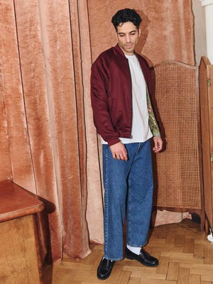 Bruno Reversible Bomber Jacket Garden/Wine from Yahmo