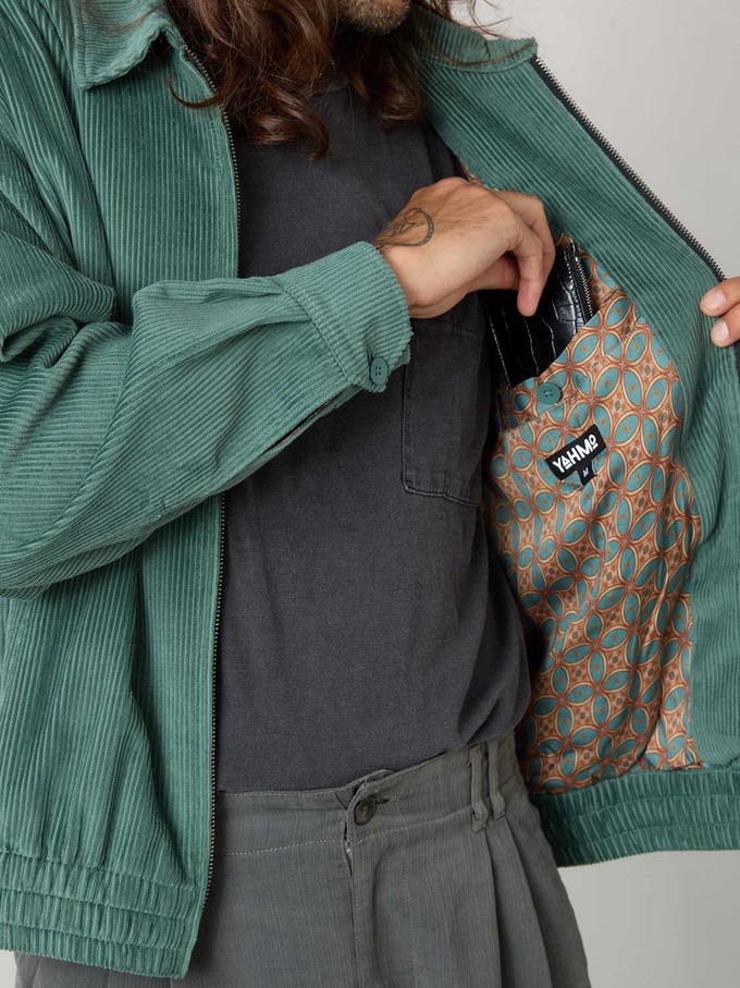 Dirk Bomber Jacket teal from Yahmo