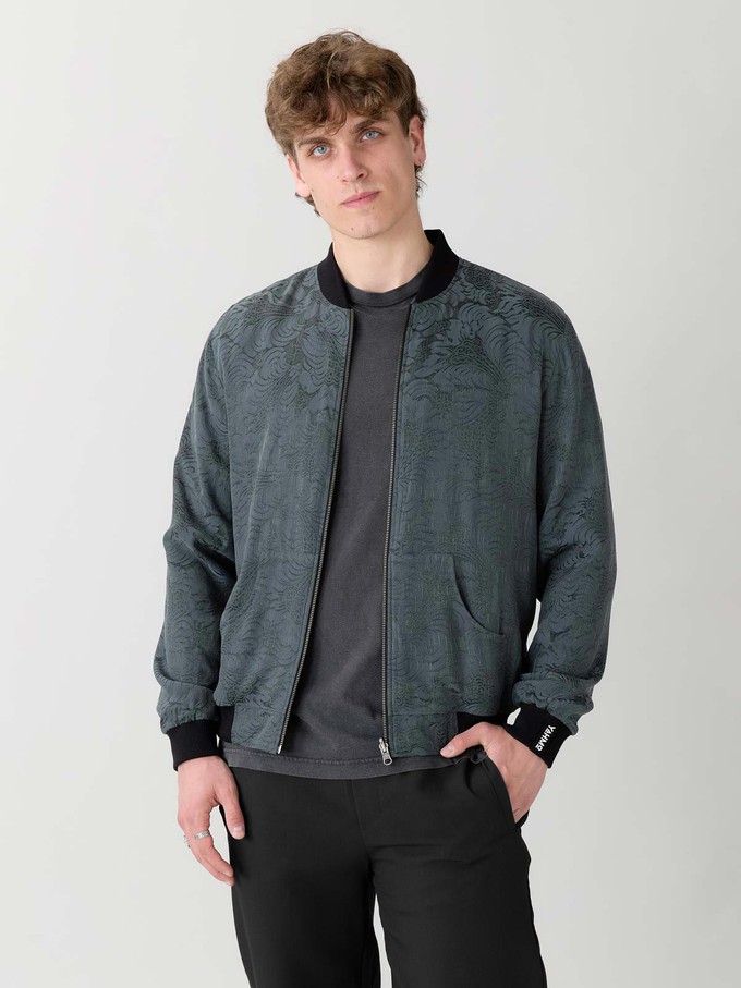 Laslo Reversible Bomber Jacket Eclipse/Black from Yahmo