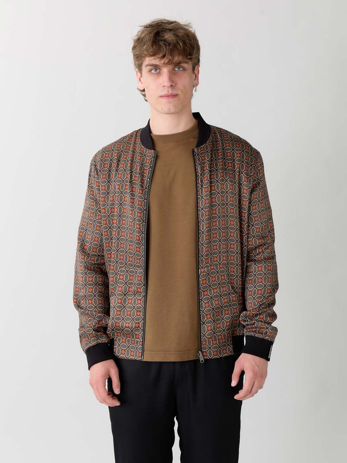 Laslo Reversible Bomber Jacket Nostalgia/Pine from Yahmo