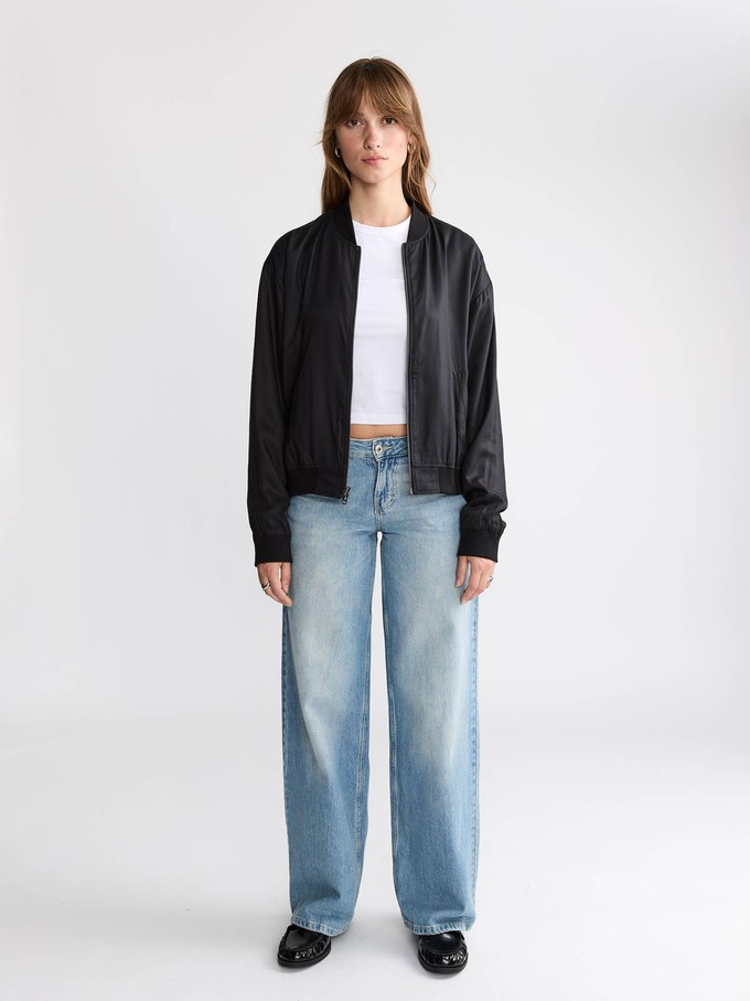 Lene Reversible Bomber Jacket Onyx/Black from Yahmo