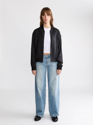 Lene Reversible Bomber Jacket Onyx/Black from Yahmo