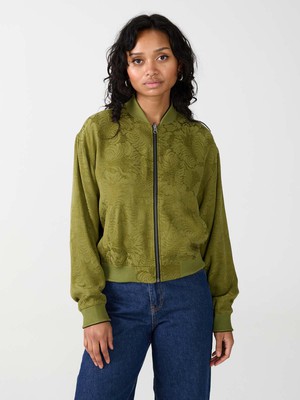 Lene Reversible Bomber Jacket moss/black from Yahmo