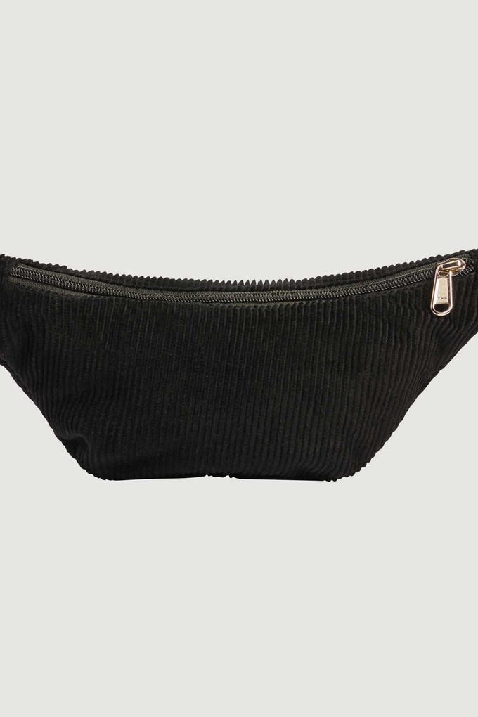 black Corduroy Bum Bag from Yahmo