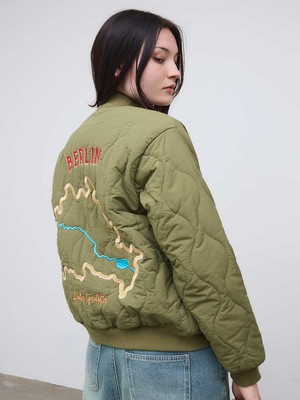 Trudi Quilted Bomber Jacket from Yahmo