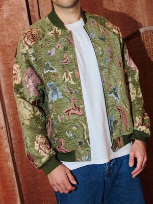 Bruno Reversible Bomber Jacket Garden/Wine from Yahmo