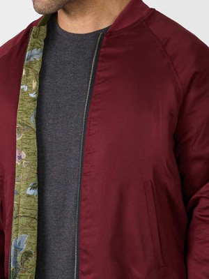 Bruno Reversible Bomber Jacket Garden/Wine from Yahmo