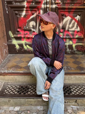 Lene Reversible Bomber Jacket orchid/black from Yahmo