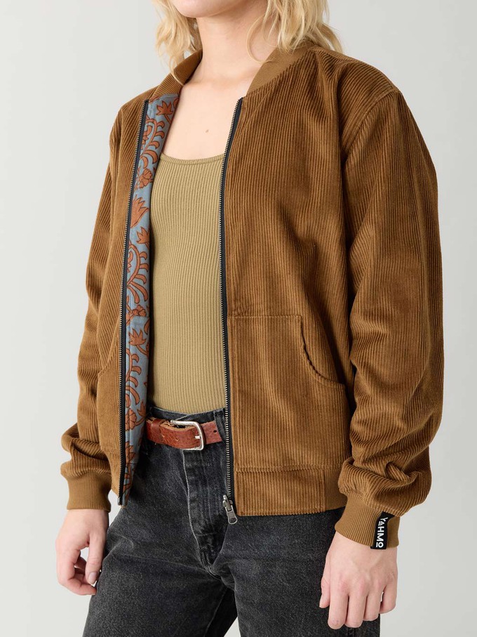 Elsa Reversible Bomber Jacket masala/caramel from Yahmo