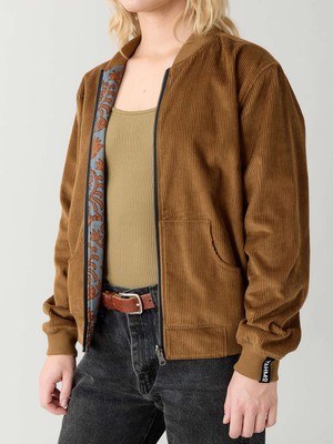 Elsa Reversible Bomber Jacket masala/caramel from Yahmo