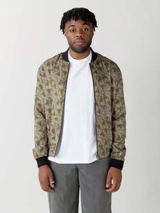 Laslo Reversible Bomber Jacket chestnut/black via Yahmo