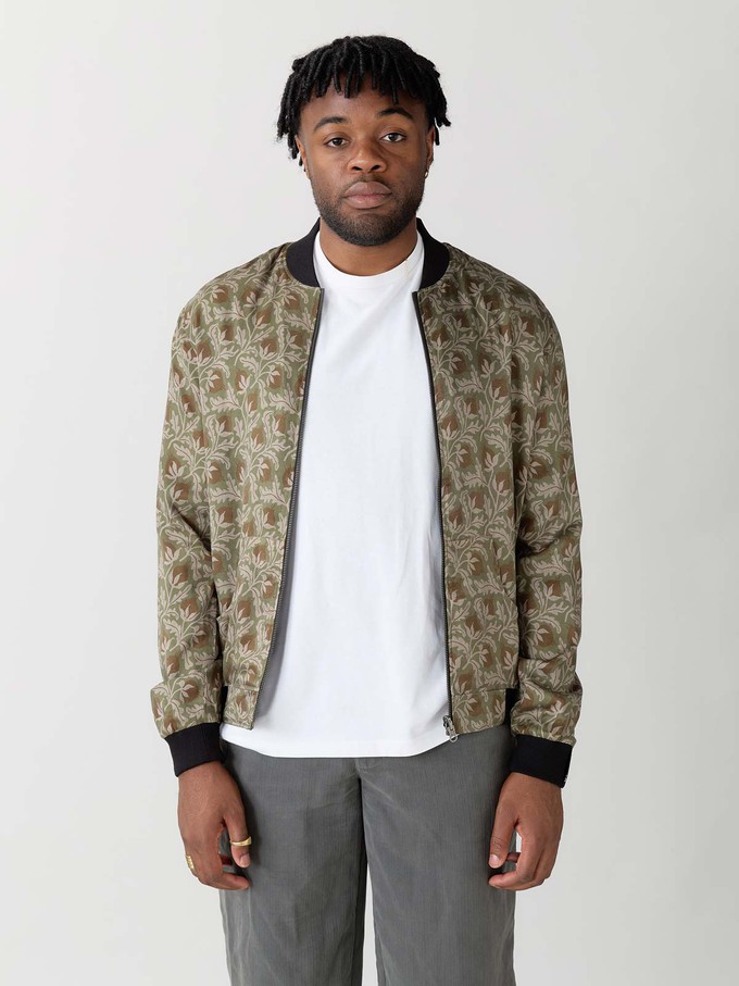 Laslo Reversible Bomber Jacket chestnut/black from Yahmo