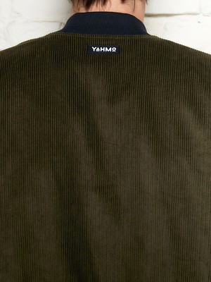 bloom/olive Reversible Bomber Corduroy from Yahmo