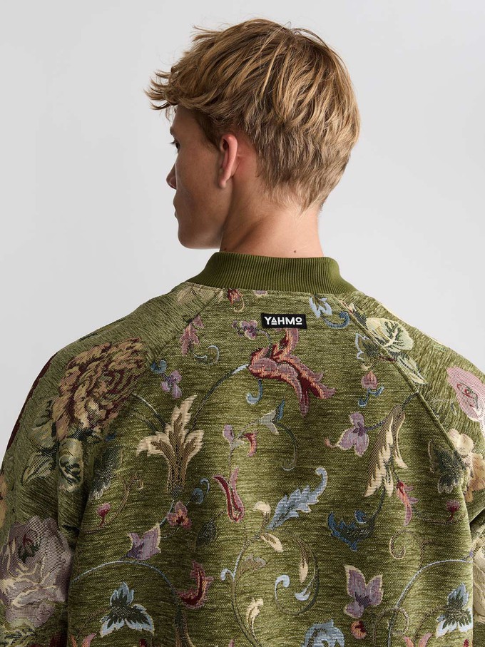 Bruno Reversible Bomber Jacket Garden/Wine from Yahmo