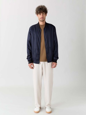 Laslo Reversible Bomber Jacket moka/navy from Yahmo