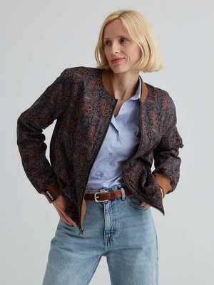 Elsa Reversible Bomber Jacket paisley/caramel from Yahmo