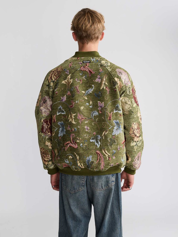 Bruno Reversible Bomber Jacket Garden/Wine from Yahmo