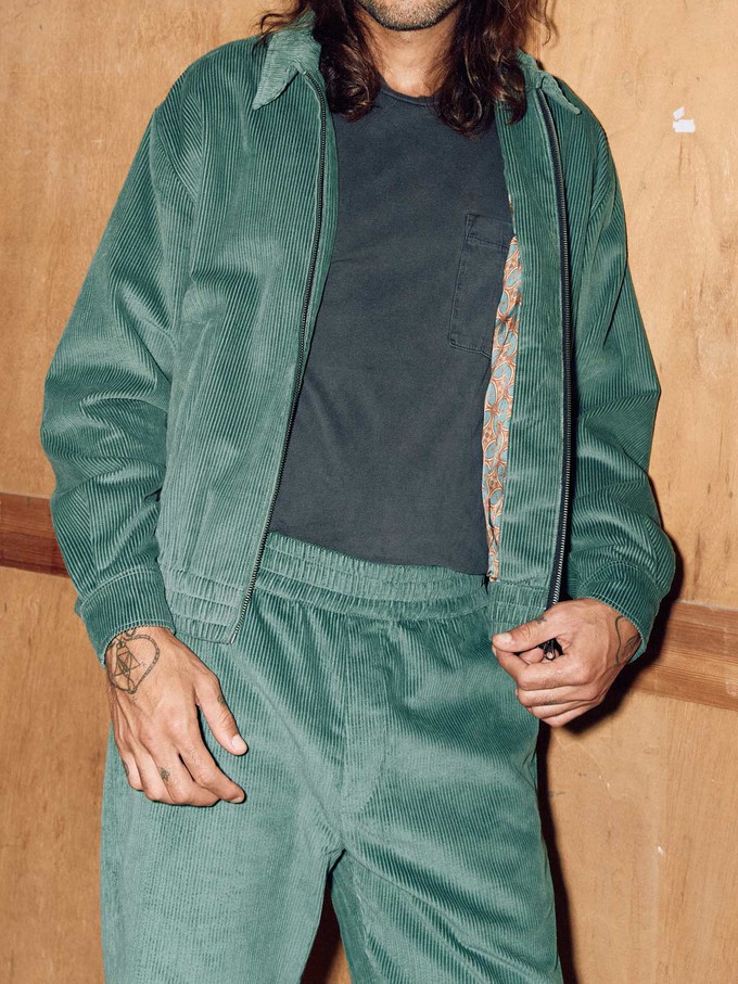 Dirk Bomber Jacket teal from Yahmo