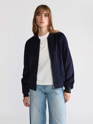 Elsa Reversible Bomber Jacket Paisley/Navy from Yahmo