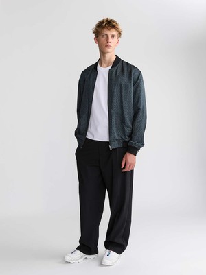 Laslo Reversible Bomber Jacket Opal/Black from Yahmo