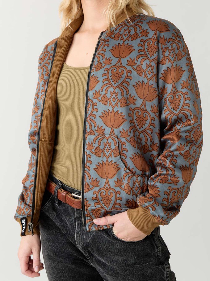 Elsa Reversible Bomber Jacket masala/caramel from Yahmo