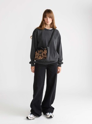 Ilse Sweatshirt Faded Black from Yahmo