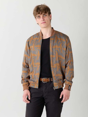 Laslo Reversible Bomber Jacket nouveau/pine from Yahmo