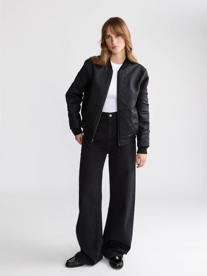 Berta Reversible Bomber Jacket Palm/Black from Yahmo