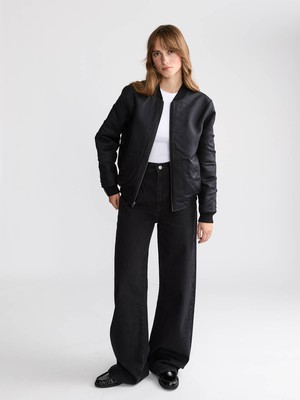 Berta Reversible Bomber Jacket Palm/Black from Yahmo