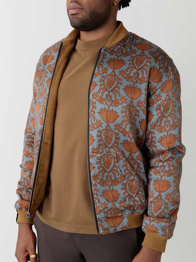 Oskar Reversible Bomber Jacket masala/caramel from Yahmo